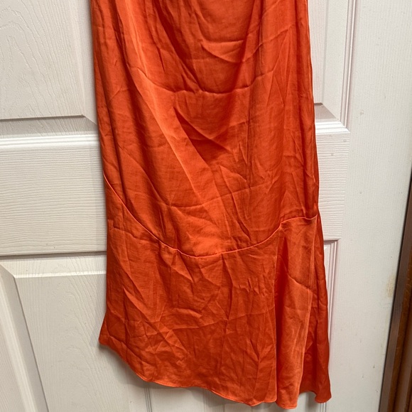 Free People Vibrant Orange Assymetrical Skirt - Picture 10 of 12